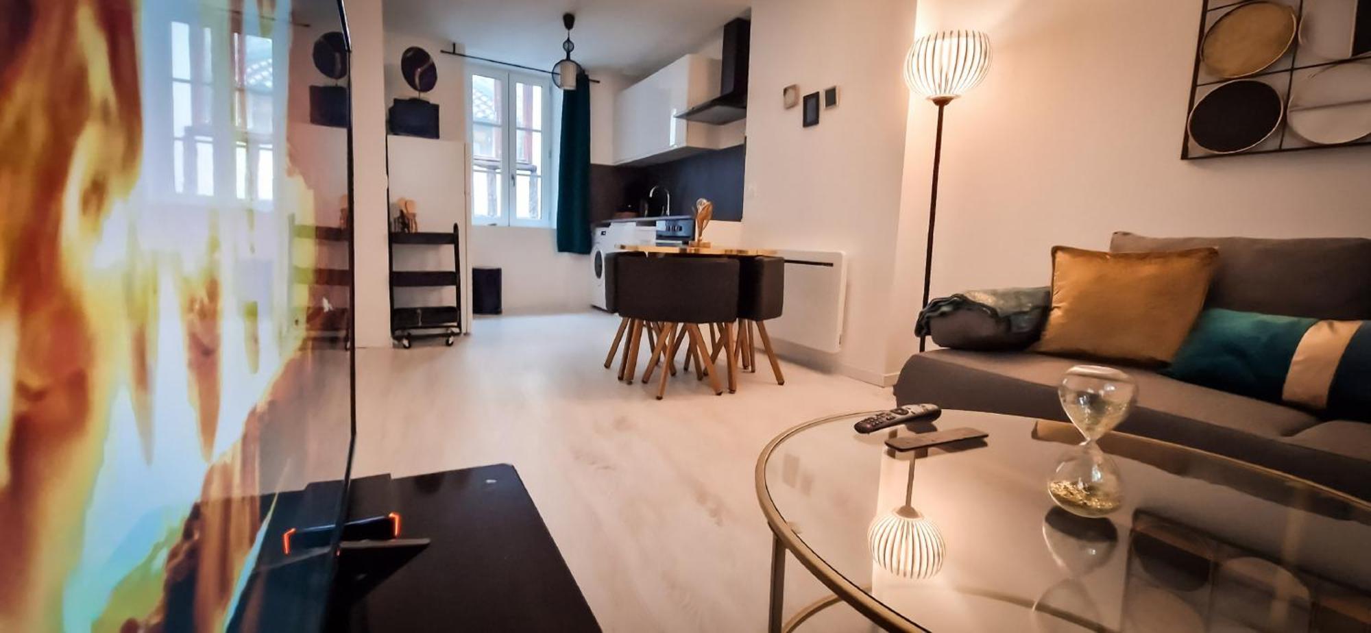 L'Art Deco 3 Etoiles Wifi, Netflix, Disney, Coeur De Bastide วีย์ฟร็องเช-เดอ-ฮูแอเก ภายนอก รูปภาพ